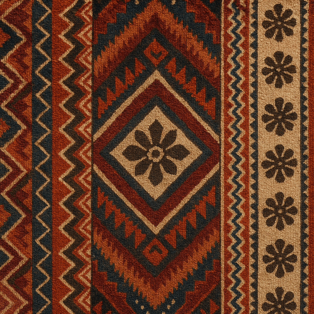 Traditional Navajo weaving pattern