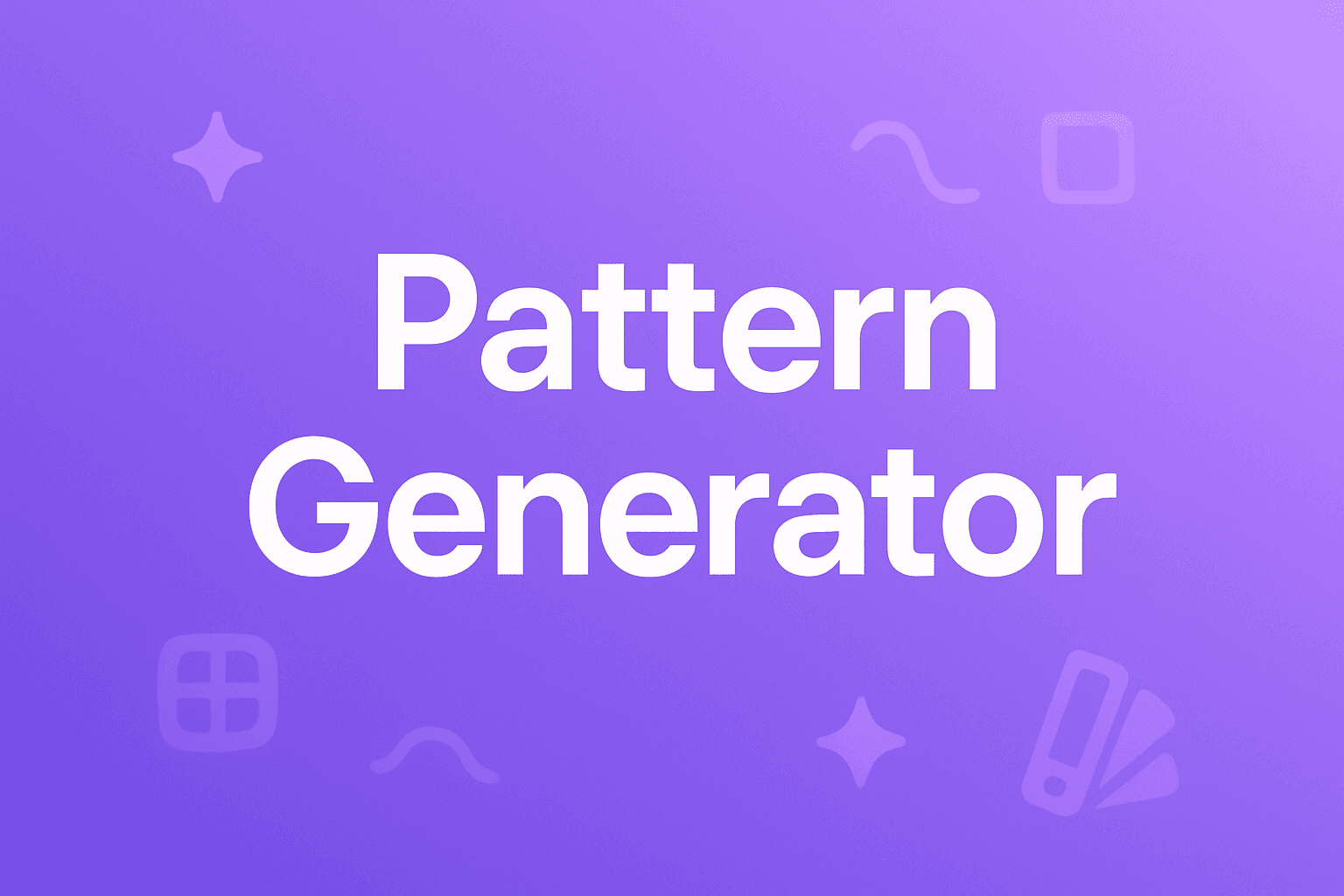Pattern Generator tool preview