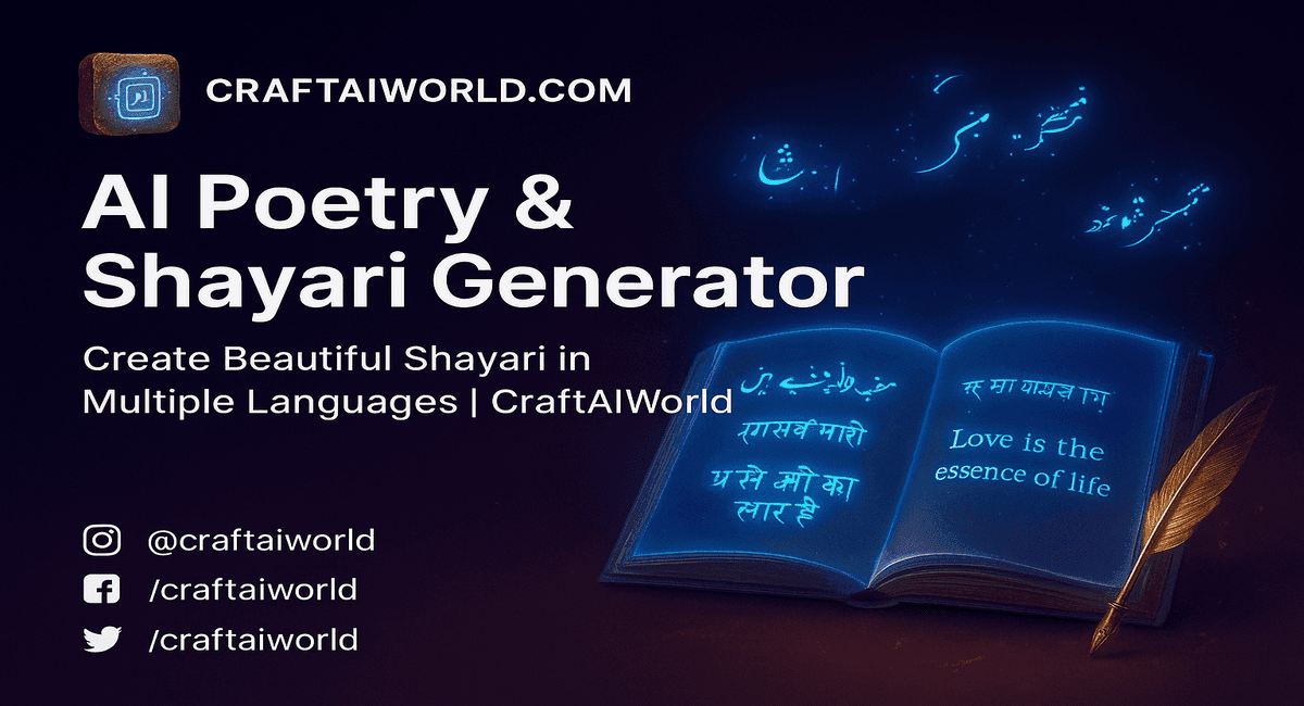 AI Poetry & Shayari Generator tool preview